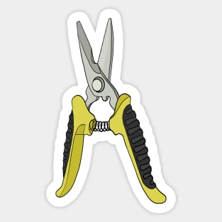 A Yellow Pliers Sticker